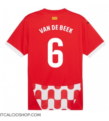 Girona Donny van de Beek #6 Prima Maglia 2024-25 Manica Corta